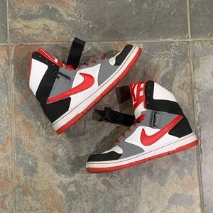 Nike Dunks Super High white Red University RARE Vintage 11.5